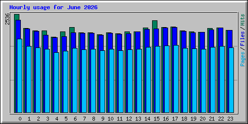 Hourly usage for June 2026