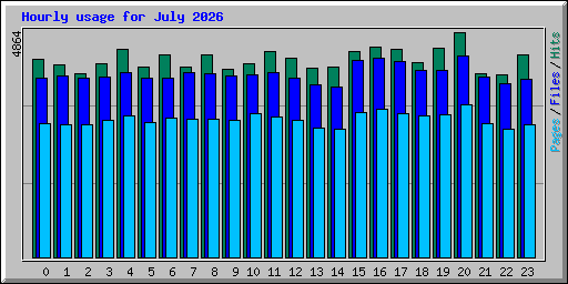 Hourly usage for July 2026